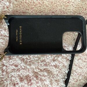 Bandolier Black and Gold iPhone 14 Pro Case